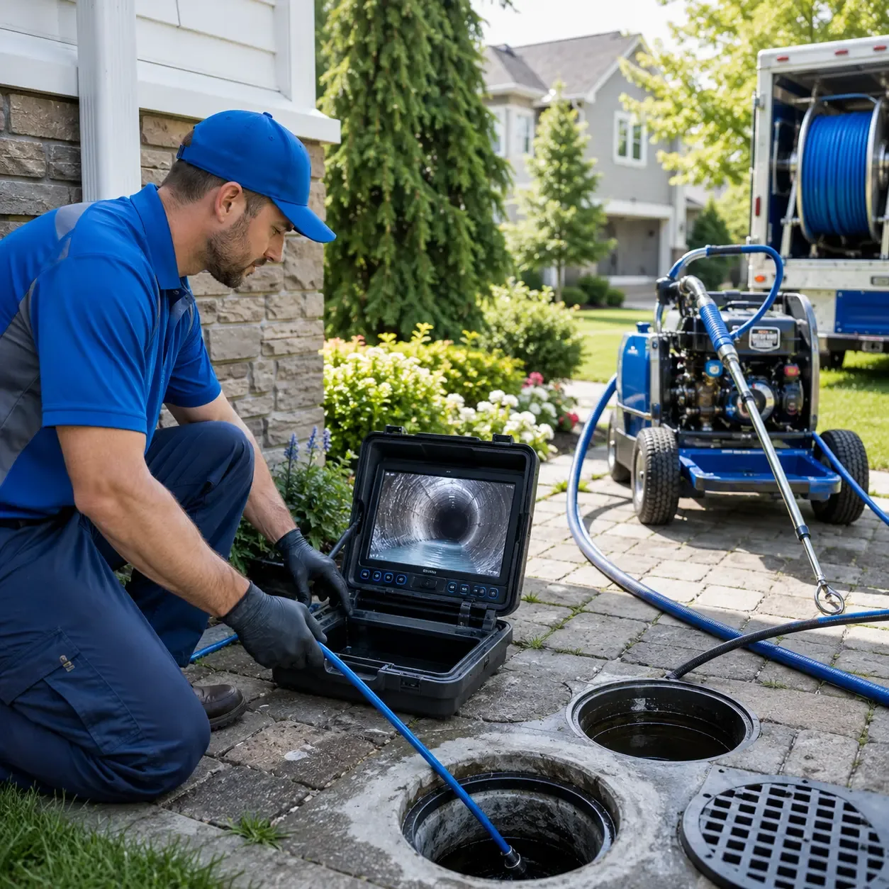 Outdoor drain cleaning professionals serving Cortland, IL